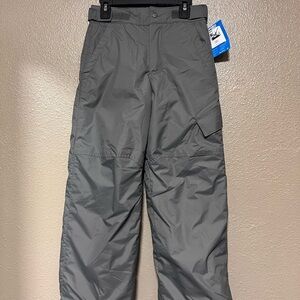 NWT Youth Columbia Gray Snow Ski Outdoor Winter Insulated Pants Size S (8)